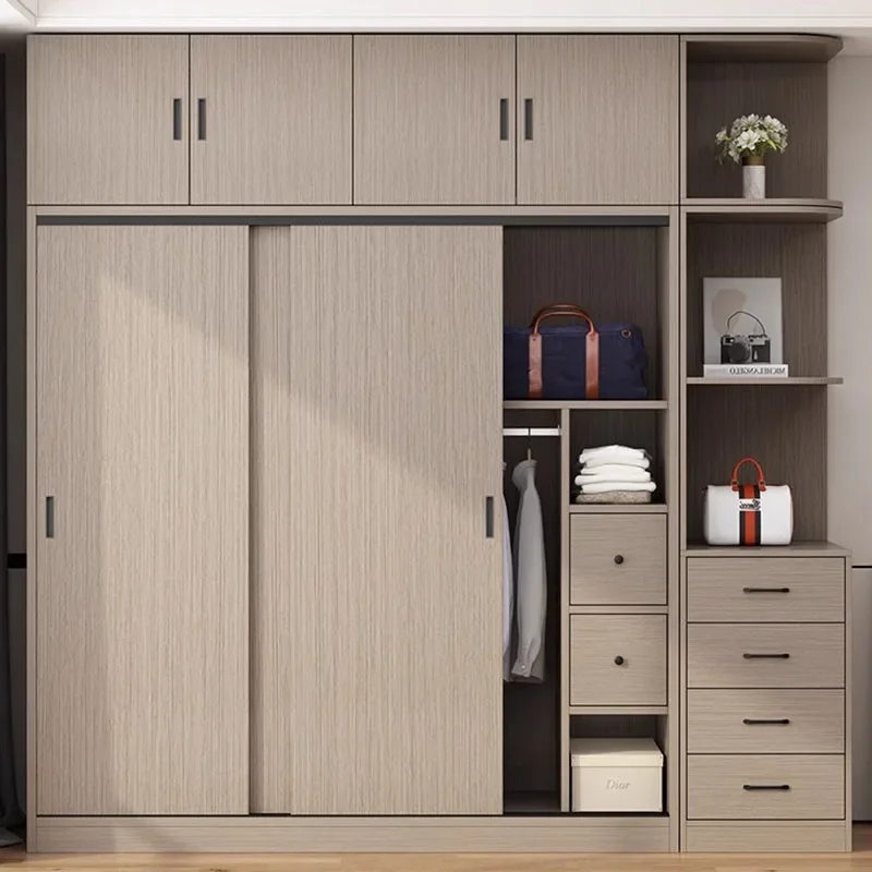 

Nordic European Wardrobe Storage Drawers Multifunction Wooden Wardrobe Bedroom Organizer Partitions Vestidores Unique Furniture