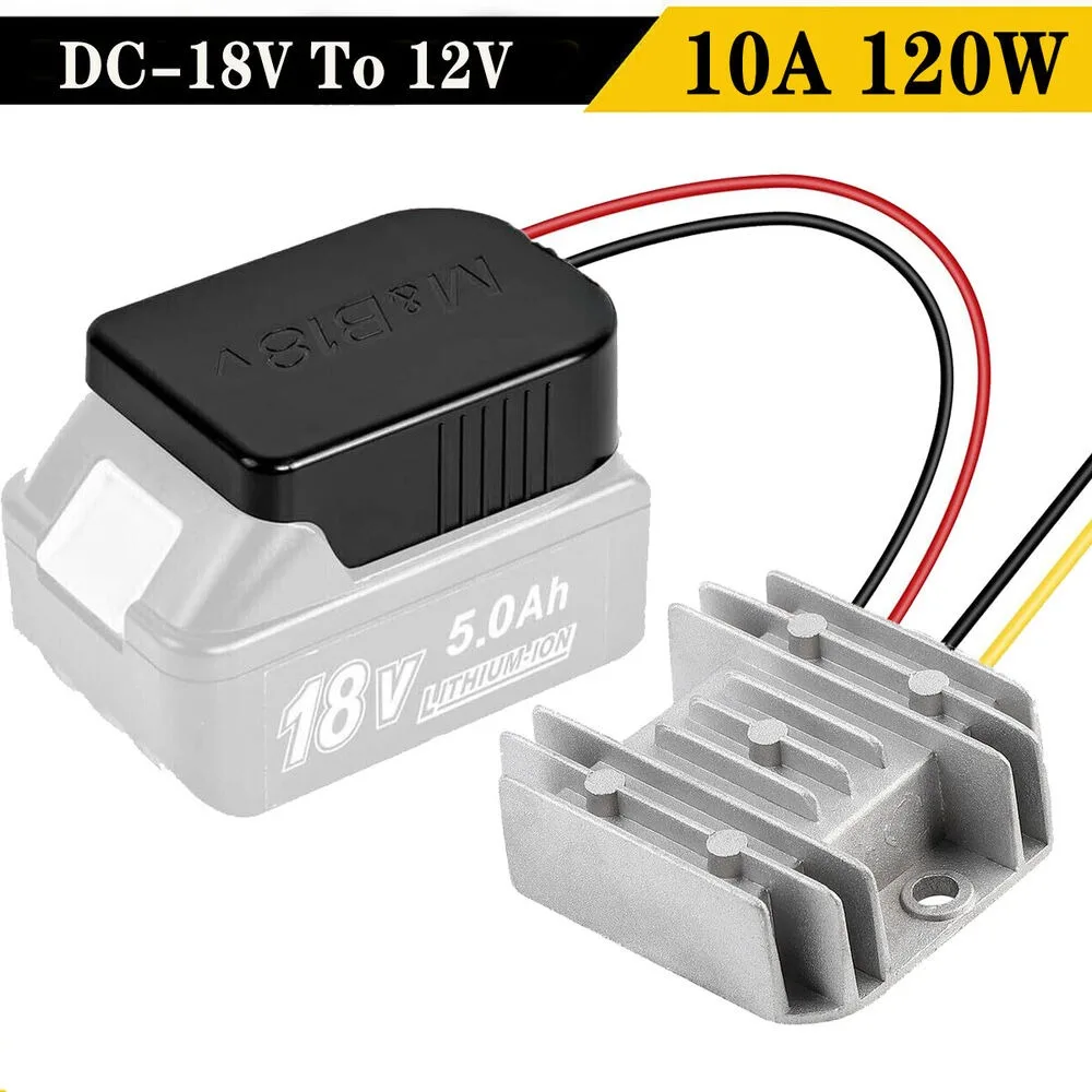Conversor Step Down para Makita 18v Bateria Li-ion Inversor Roda Elétrica Buck Boost Regulador de Tensão 10a 120w 18v a 12v