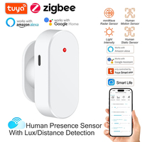 Tuya Zigbee Human Presence Detector Smart Life MmWave Radar PIR Motion Sensor with Luminance Distance Detect Monitor Breathing