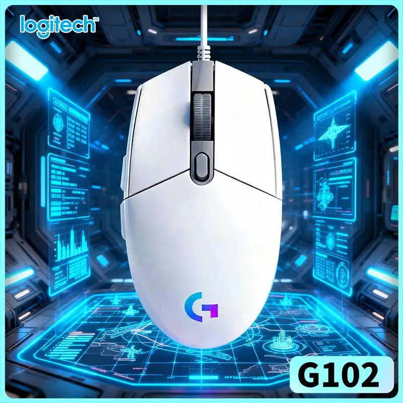 

Logitech G102 Prodigy Wired Gaming Mouse RGB Backlit Technology 20M Clicks for Desktop Laptop Gamers