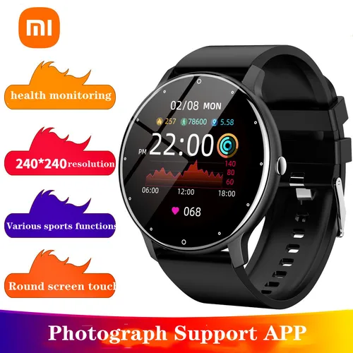 Imagen 1 del producto Xiaomi-reloj inteligente para hombre, accesorio de pulsera resistente al agua IP67 con pantalla táctil, Bluetooth, compatible con Android e ios, nuevo
