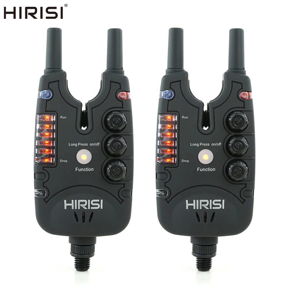  Hirisi Carp Fishing Bite Alarms with LED Light, Adjustable Volume, Tone, Sensitivity Fishing Bite Indicators B150 
