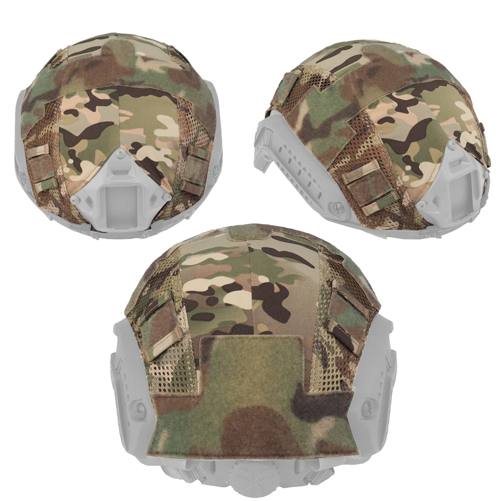 Tactical Helmet Cover Paintball Airsoft Helmet Cover for Militar MH PJ BJ OPS  camo Size M/L Fast Helmet Accessories