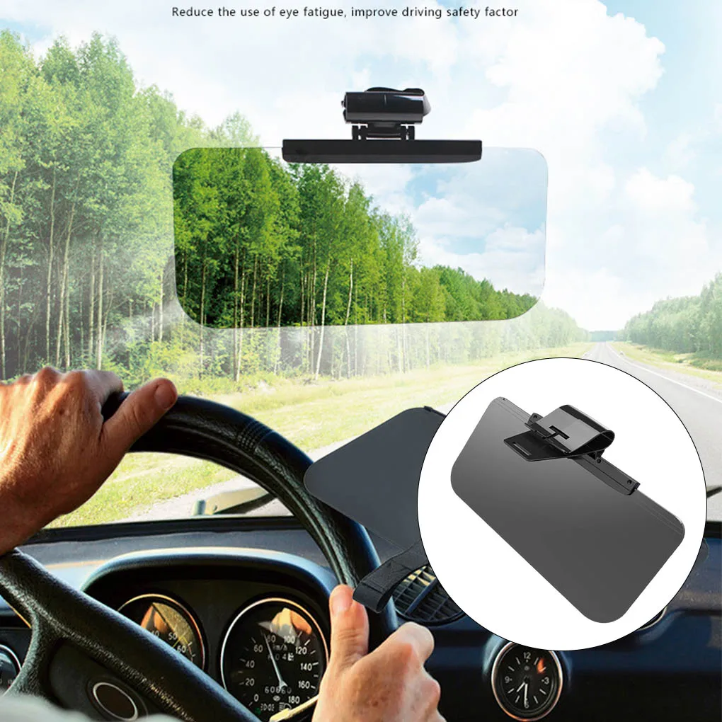 

Car Sun Visor Mirror Anti-glare Mirror Sun Visor Block-er Glare UV Ray Stray Light For Car Universal Safe Driving Daytime Use