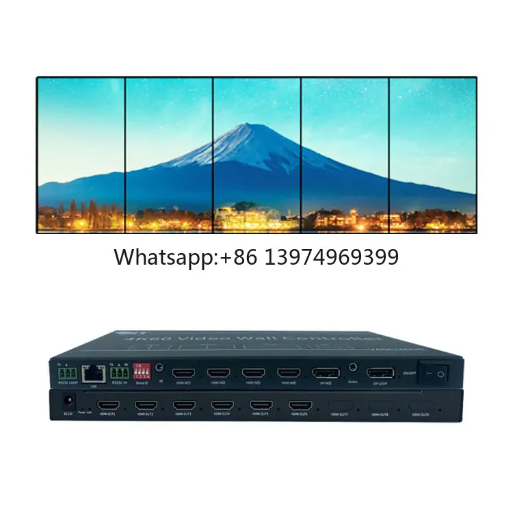 4K60 4 Inputs 9 Outputs 1x3 1x4 1x5 1x6 2x2 2x3 2x4 Video Processor Switcher 1x7 1x8 1x9 3x3 Video Wall Controller