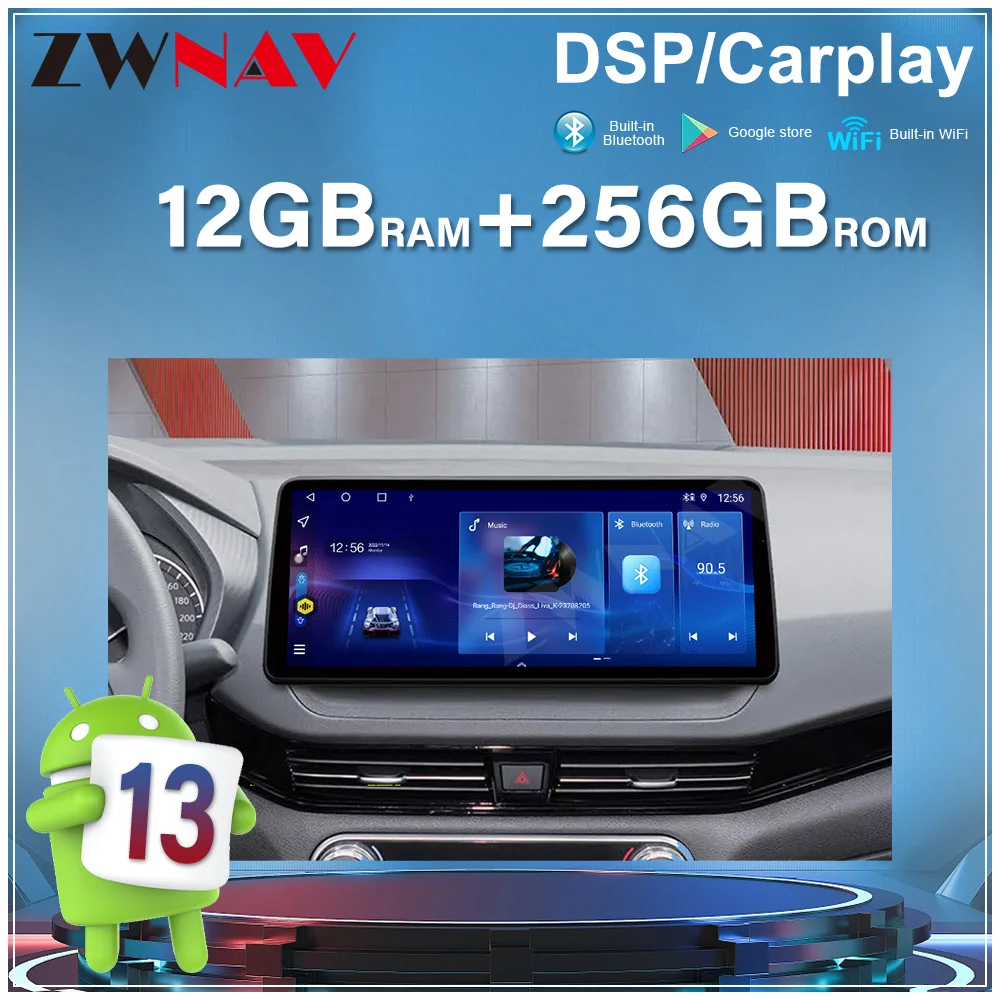 12.3” For Nissan Sylphy e-POWER 2022+ Android 13.0 auto touch screen GPS navigation carplay multimedia player radio wireless