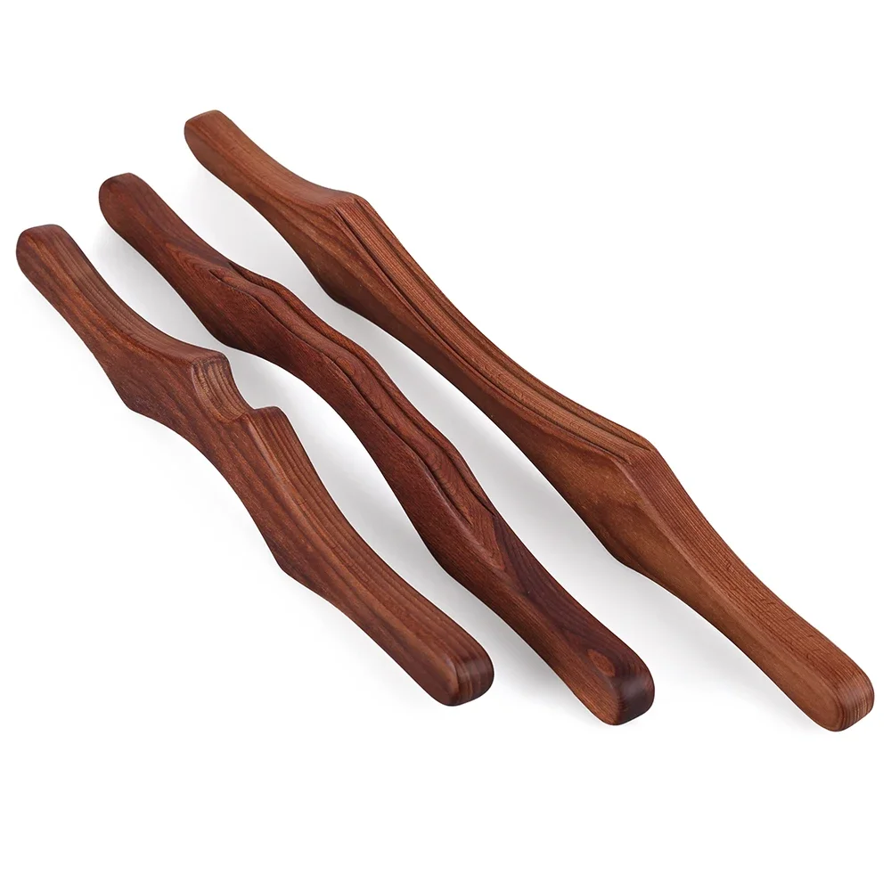 Gua Sha Massage Tool Wood Therapy Tools for Body Contour Kit Anti Cellulite Wooden Massager for Back Neck Body Lymphatic Massage