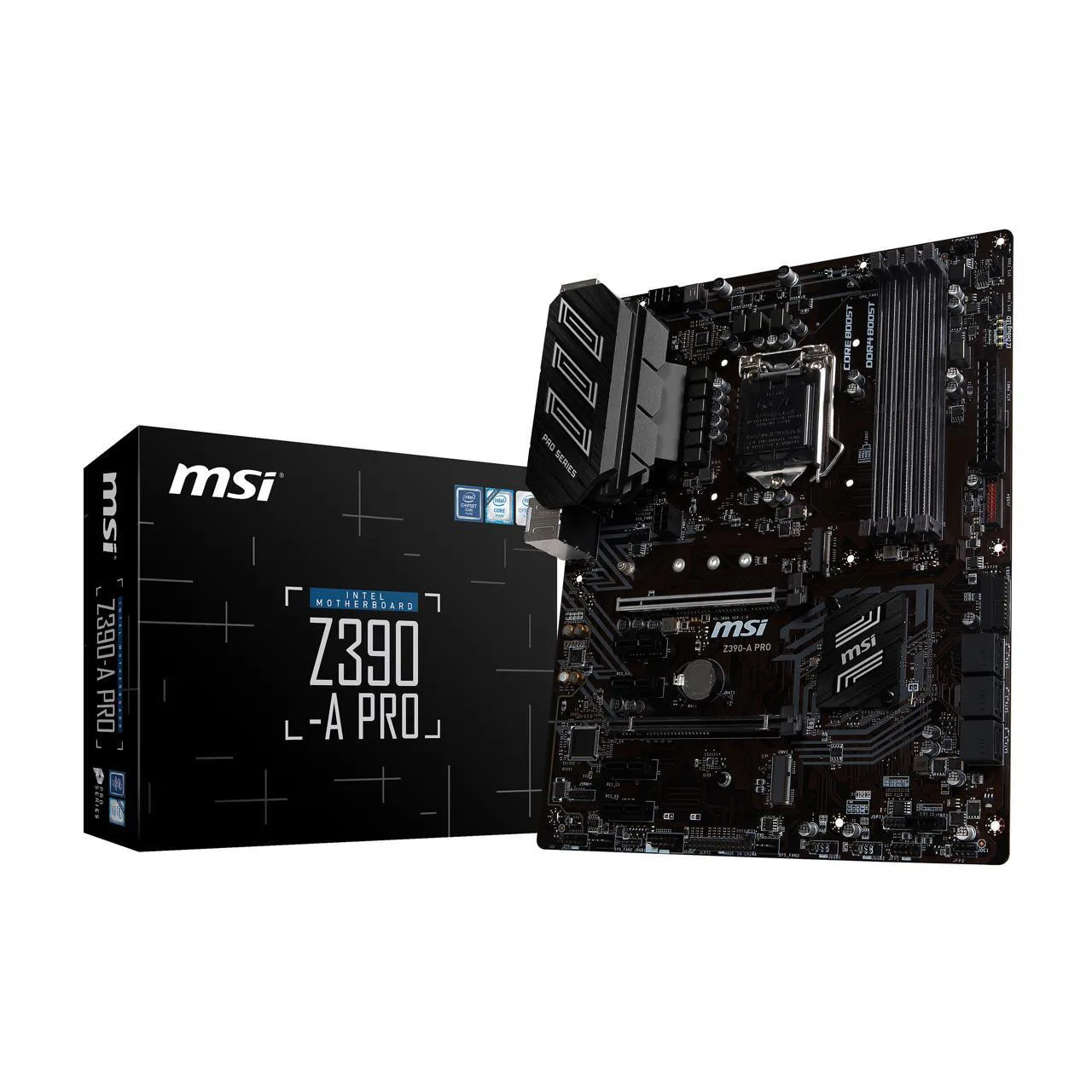 For MSI PRO Z390-A PRO LGA 1151 Support 9th/8th Gen Intel Core Intel Z390 SATA 6Gb/s ATX Gaming Motherboard PCI-E 3.0 x16 slots