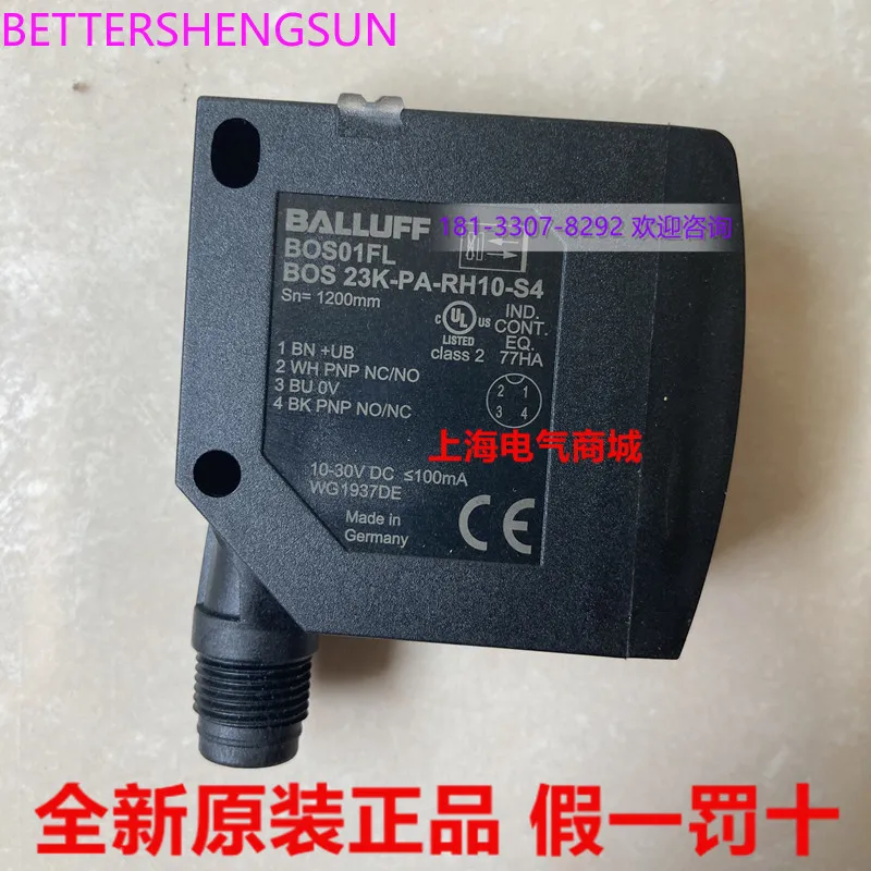 Bos 23k-pa-rh10-s4 Background Blanking Diffuse Reflection Photoelectric Switch Bos01fl