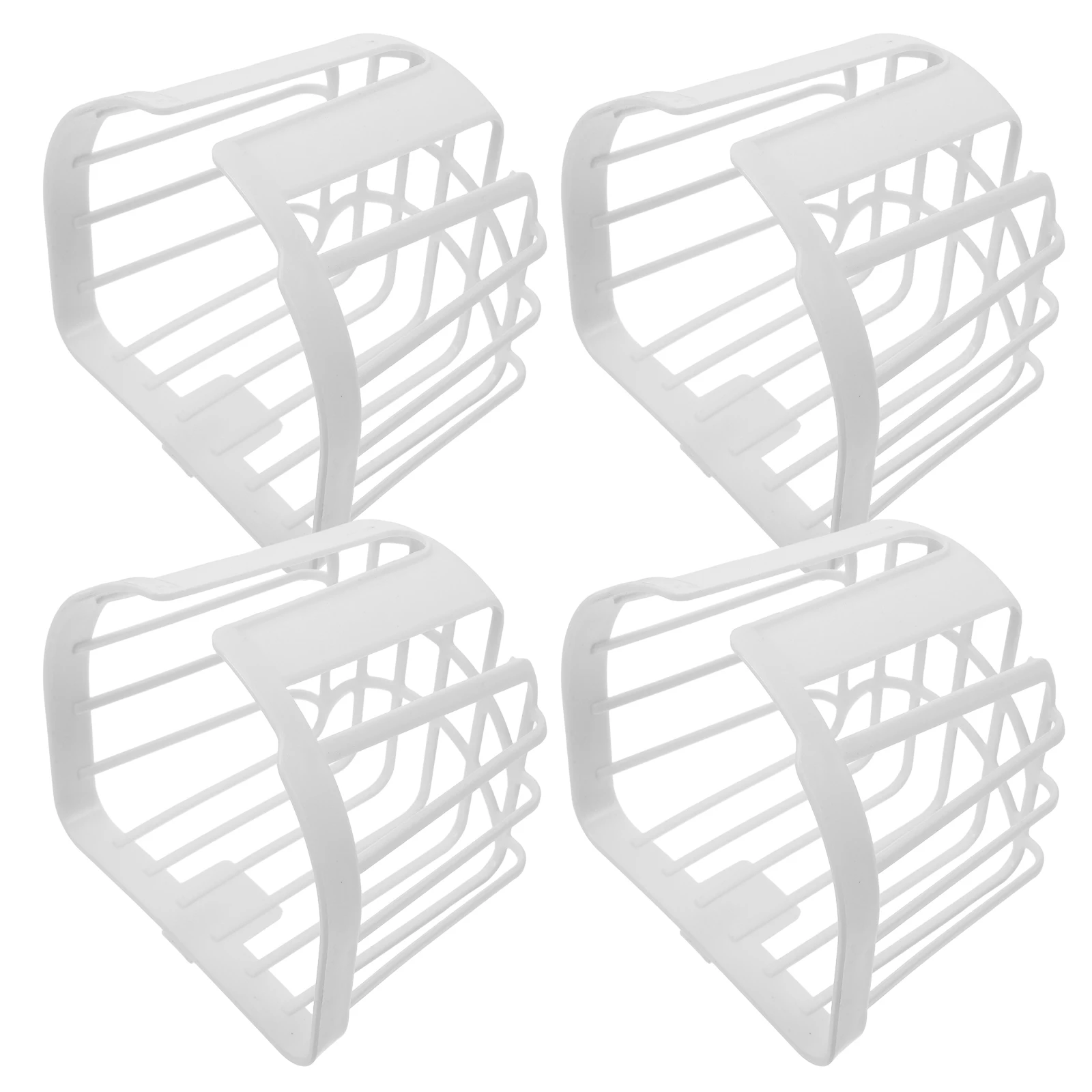 

4pcs Staghorn Fern Planting Baskets Hanging Wall Mount Planter White Kitchen Garden Decor Container