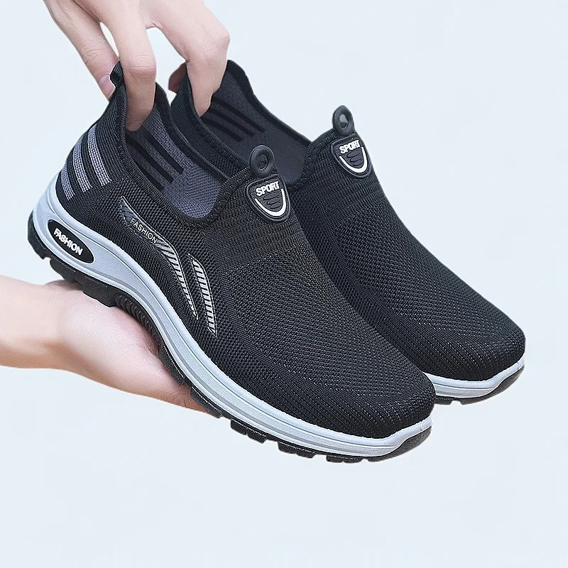 

Men's New One-pedal Cloth Shoes Middle-aged and Elderly Leisure Sports Shoes Lightweight Non-slip and Wear-resistant Dad Shoes