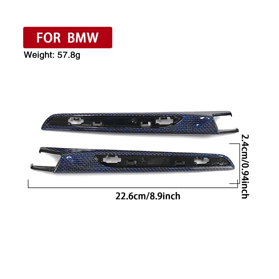 Black Carbon Fiber Door Vent Trim for BMW M3 M4 F80 F82 F83 2015-2020
