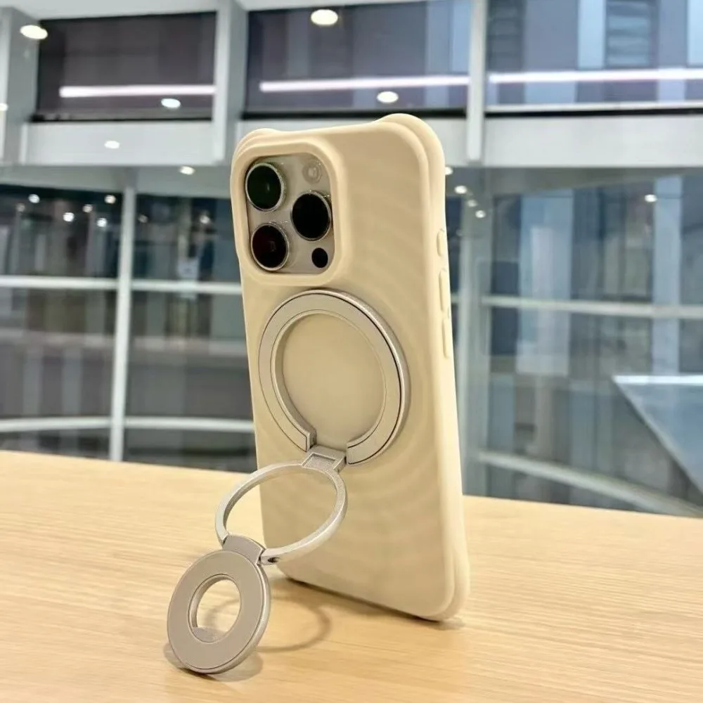 كاندي كولور الهاتف قوس مغناطيسي 360 °   قبضة حامل البنصر الدوارة لحافظة الهاتف ملحقات حامل مغناطيسي مثبتة على السيارة