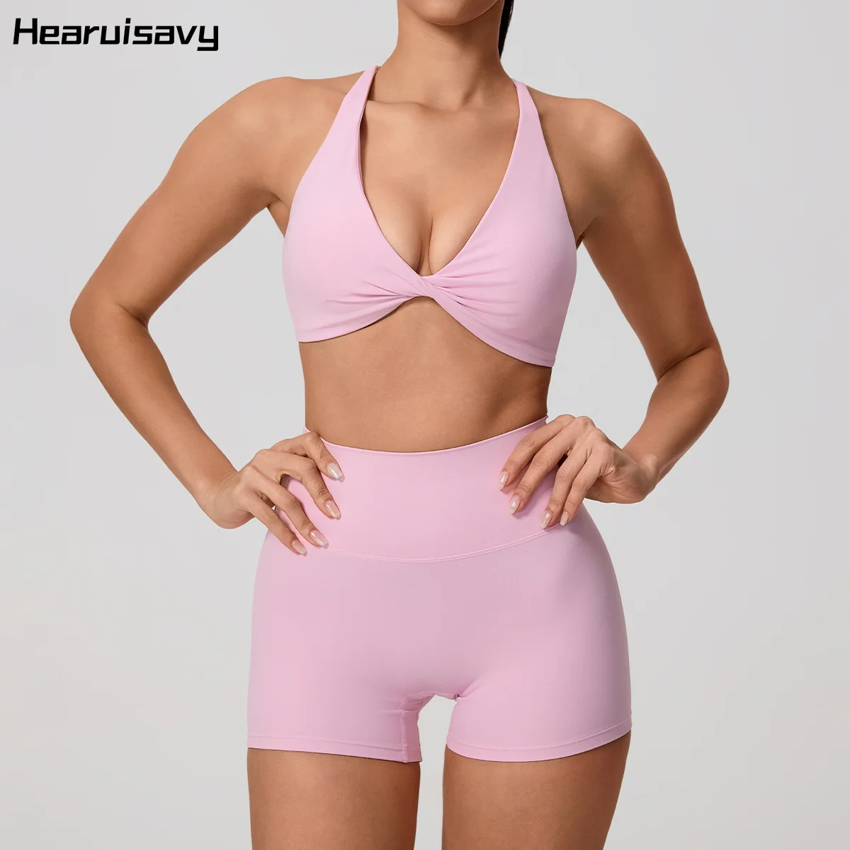 Crossfit Gym - Set Olahraga Wanita Hearuisavy, Bra Olahraga,