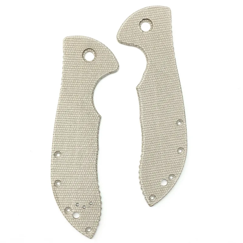 A Pair Custom MicartaNon-slip Grip Handle For Emerson Commander Folding Tool Shank Accessories