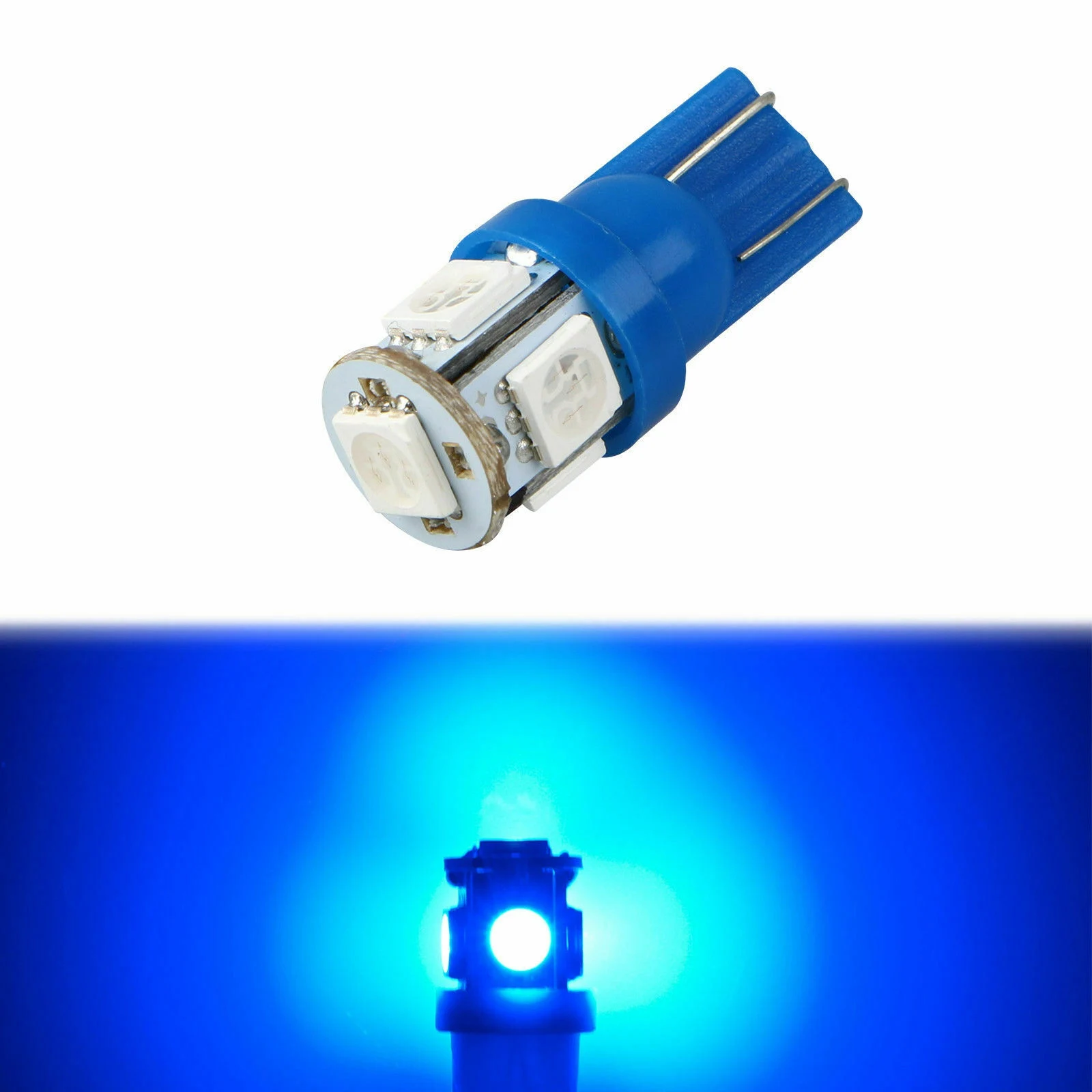 13Pcs Combo LED Lights Interior Kit Ice Blue T10 License Plate Bulbs Main in Car Light