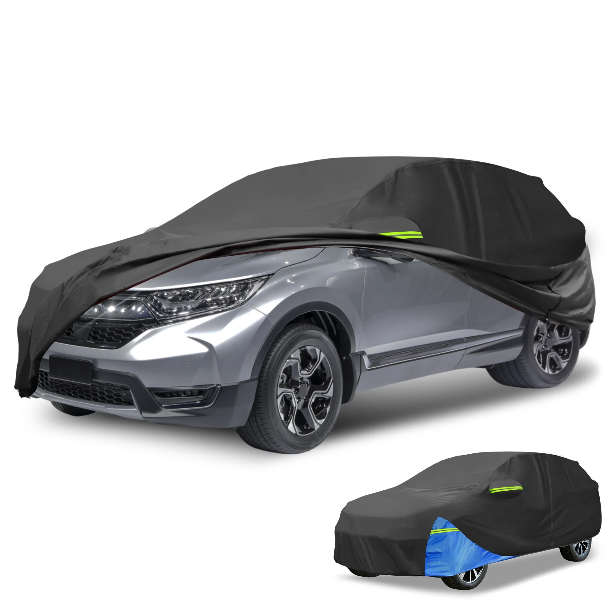 

Всепогодный автомобильный чехол Motoforti для Honda CRV 210D, черный, синий, с левой молнией
