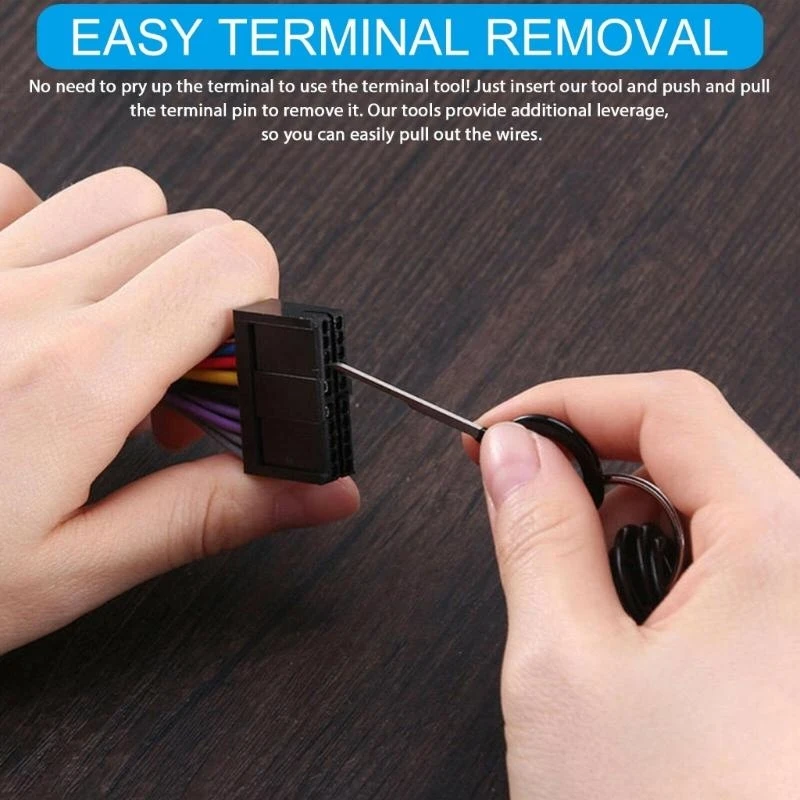 652F Automotive Terminal Removal Set, Electrical Pin Extractor Tool for Car Connector