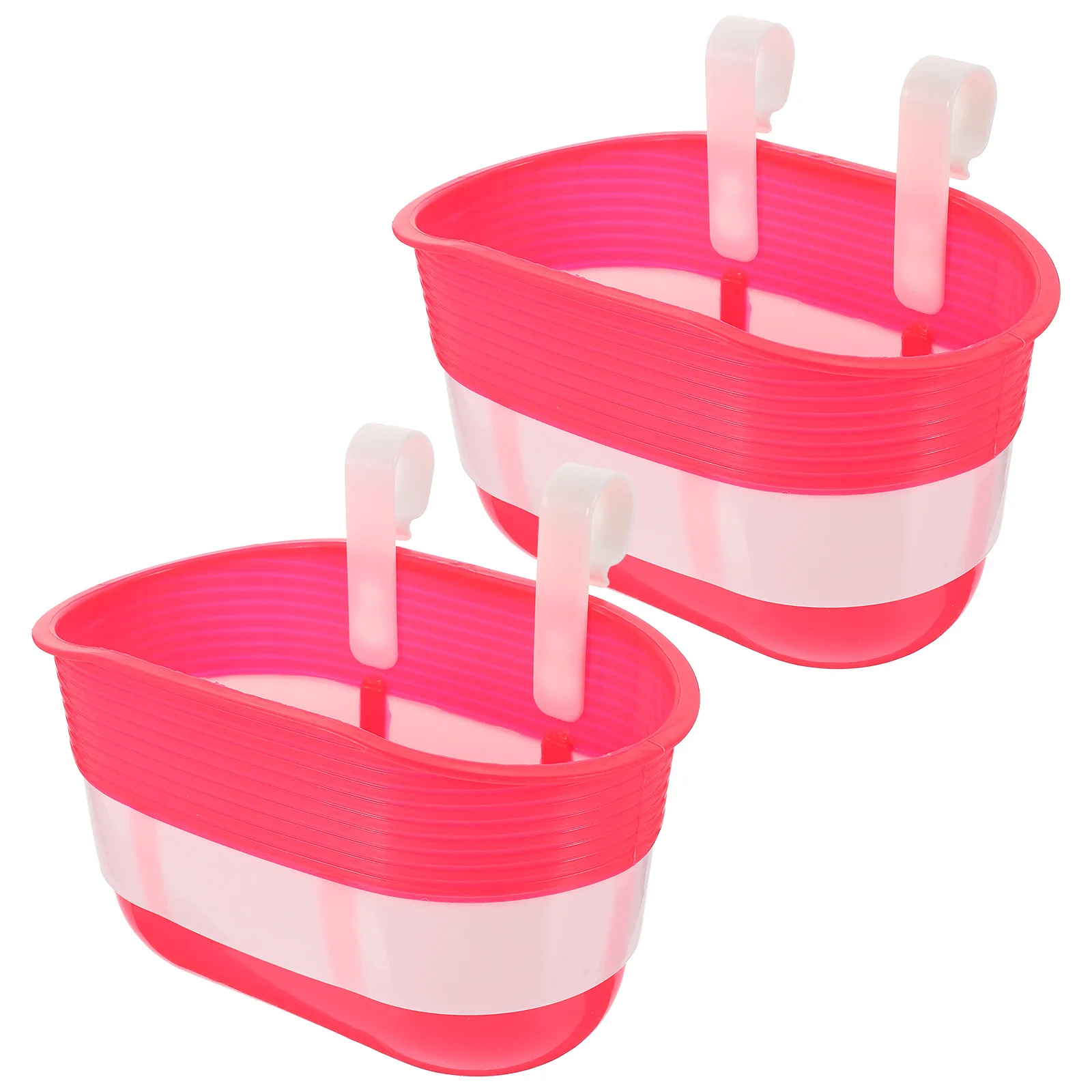 

2Pcs Kids Bike Scooter Basket Durable Premium Plastic Storage for Bottles Snacks Milk Front Handlebar Container