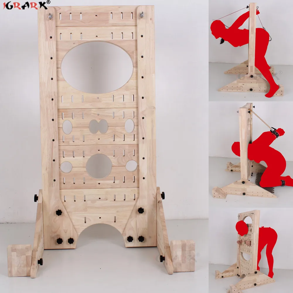 Large Wooden BDSM Sex Slaves Furniture Toys for Couples Men Adult Games Sexual Positions Handcuffs Equipment SM Furniture