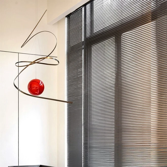 Lobby metal art pendant, hotel sales office library hall ceiling wall hanging