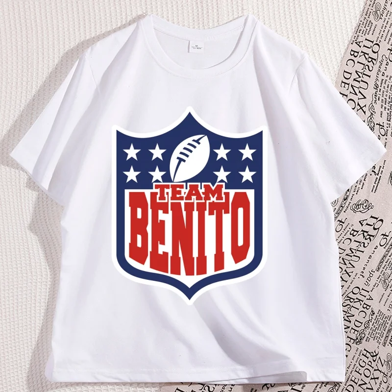 

Team Benito Tshirt, Football Style Crewneck, Unisex Game Day Shirt, Benito Bowl Shirt, Bunny Football, BadTshirt