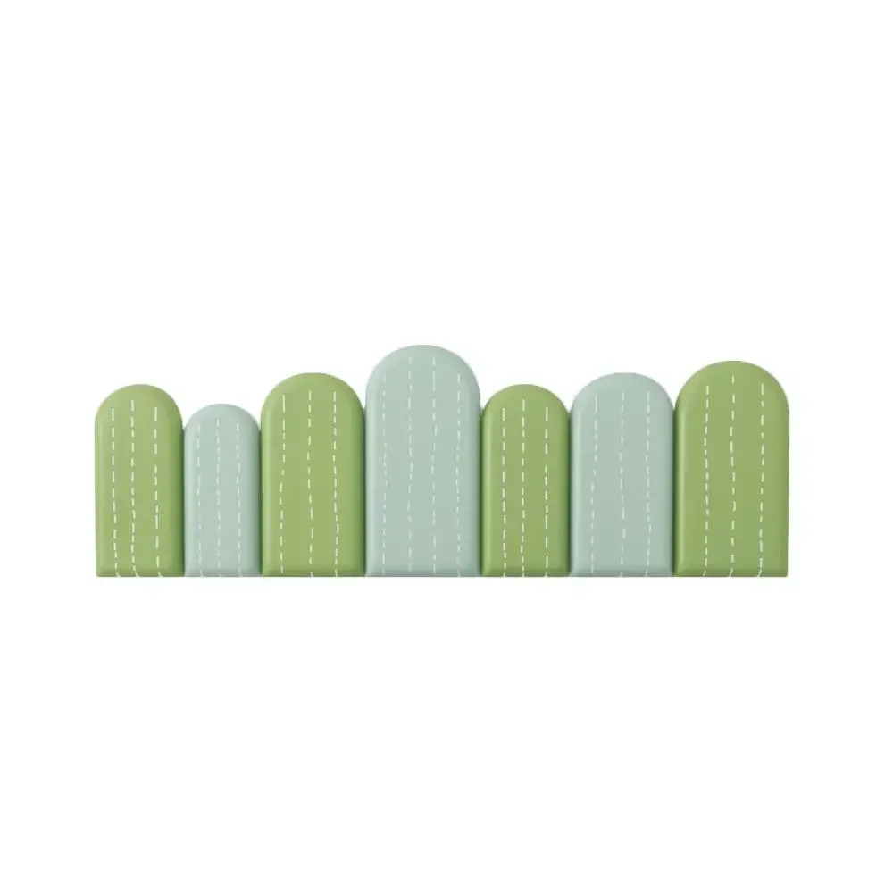 Cactus Arc-shaped Bed Head Board Headboard Stickers Anti-collision Wall Panels Cabecero Cama 135 Tete De Lit Head Board 침대