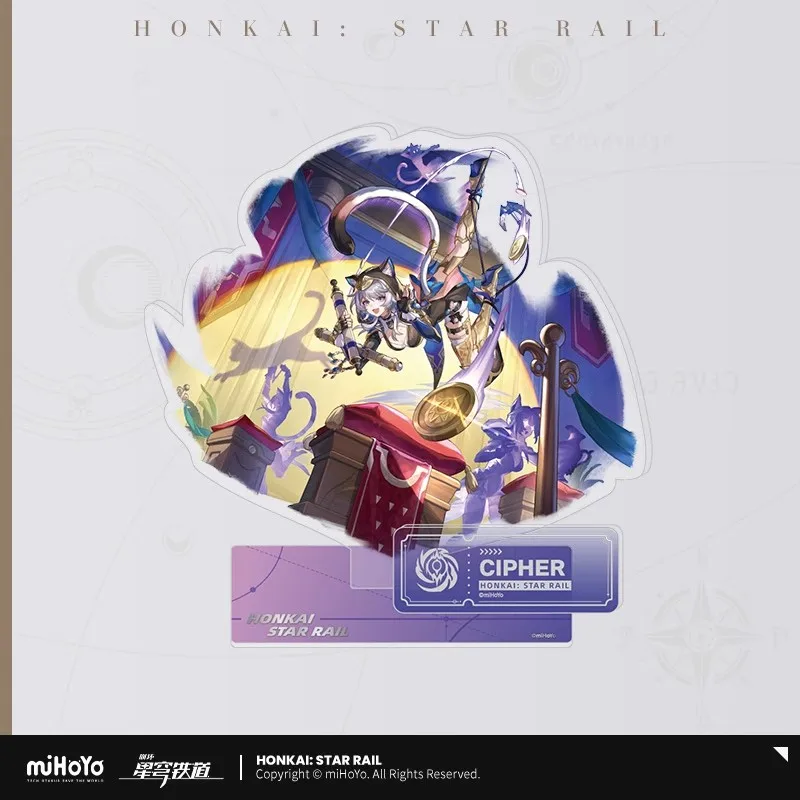 

Game Honkai Star Rail Official Genuine Product The Nihility Theme Acrylic Stand Sign Halloween Christmas Gifts Cosplay Ornament