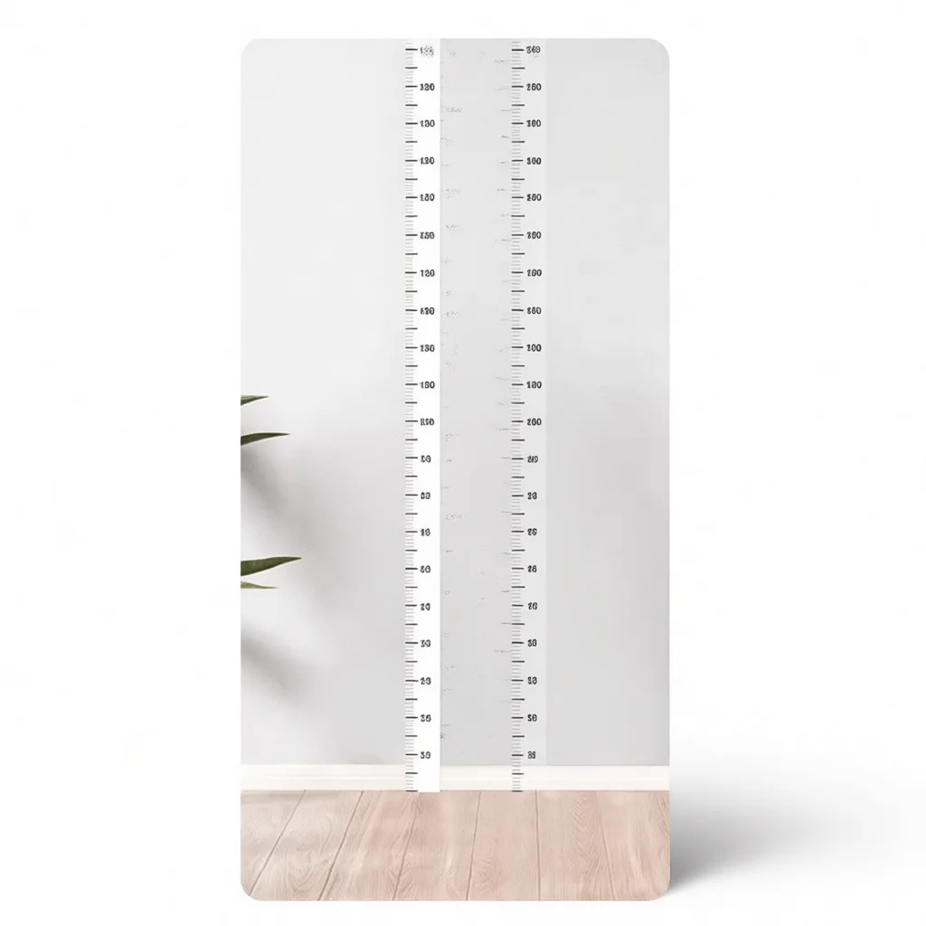 2M Kids Height Ruler Wall Decal Adhesive Growth Chart Removable Nursery Bedroom Decor Accurate Measurement Sticker Tool