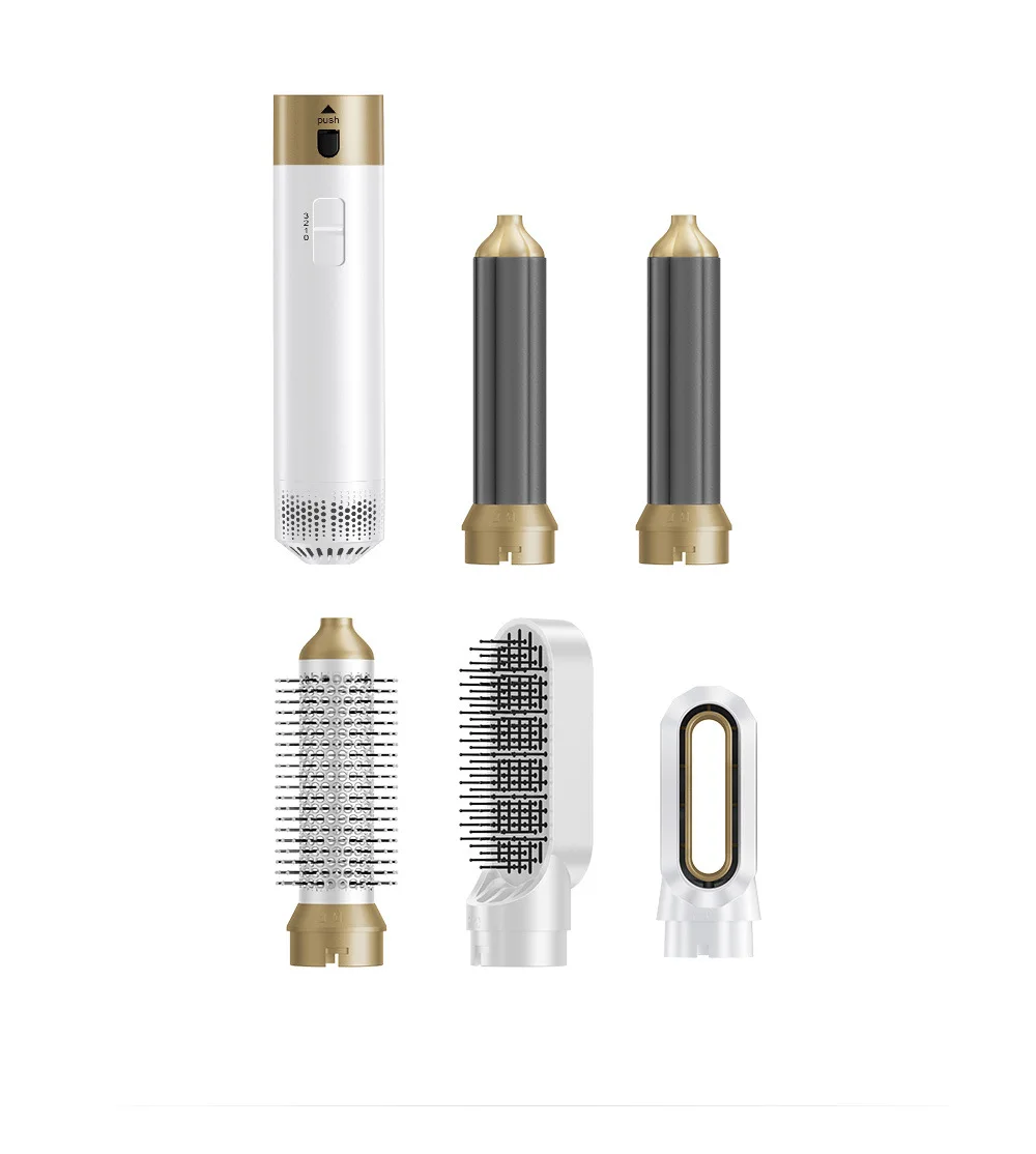 2026 Five-in-one comb - fully automatic hair curling, drying and straightening brush for two purposes