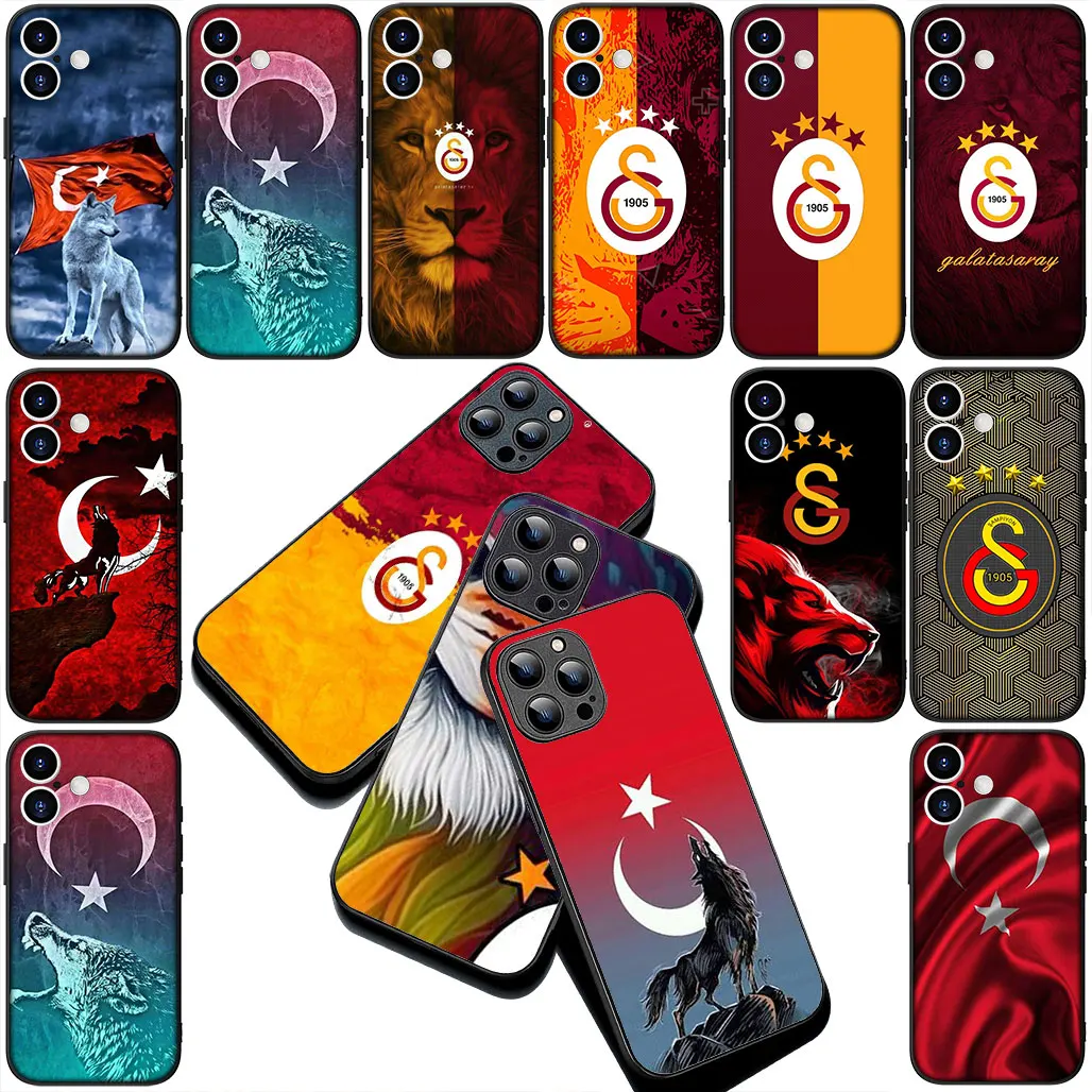 Чехол для телефона Football G-Galatasarays с флагом Турции для Apple iPhone 17 Air 12 13 Pro Max Mini ProMax XR 7 + 8 Plus X Гибкий чехол