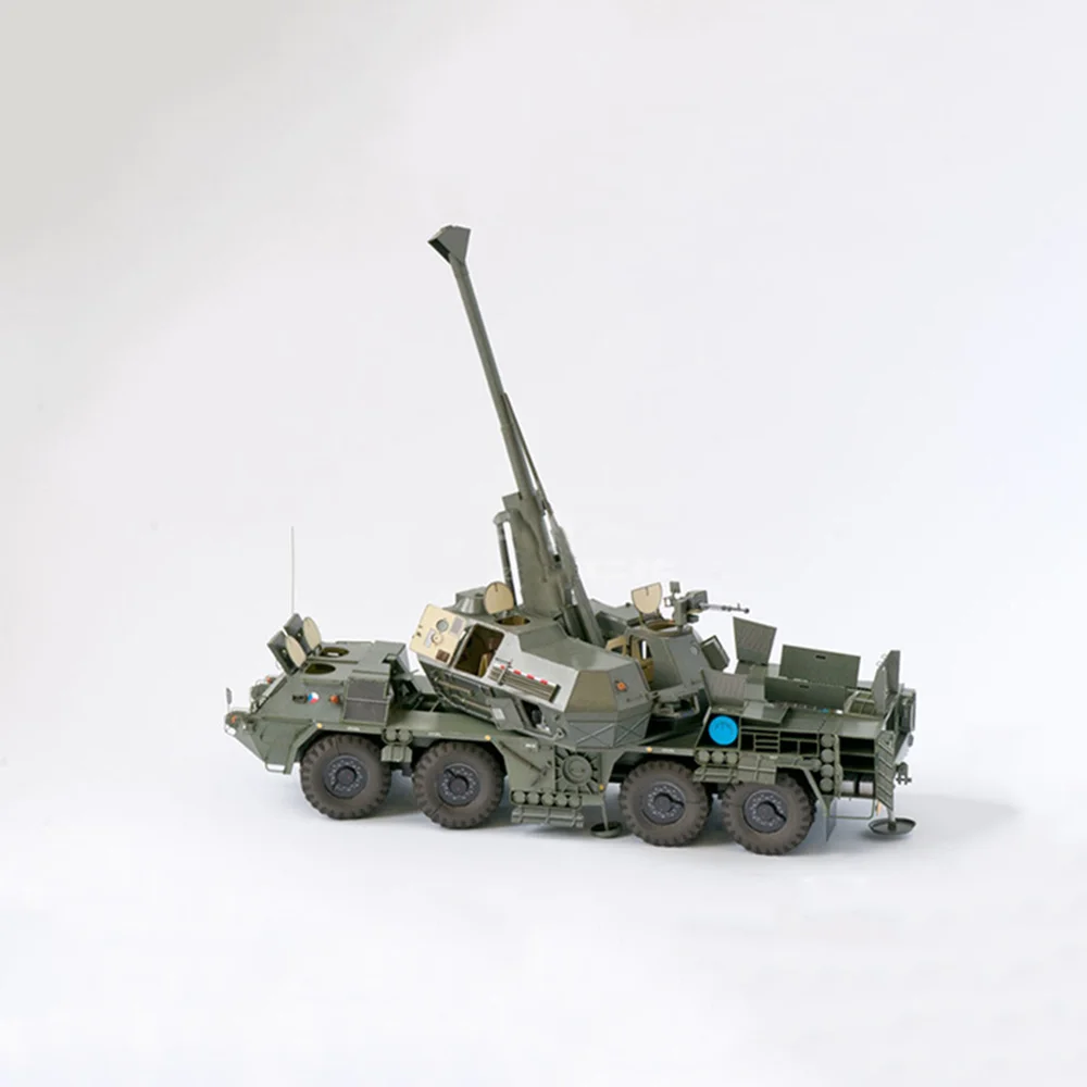 Paper Model 1:35 Czechoslovak SpGH Self-Propelled Cannon Self-Propelled Howitzer Gun Hand-Assembled Jigsaw Puzzle Model Toy