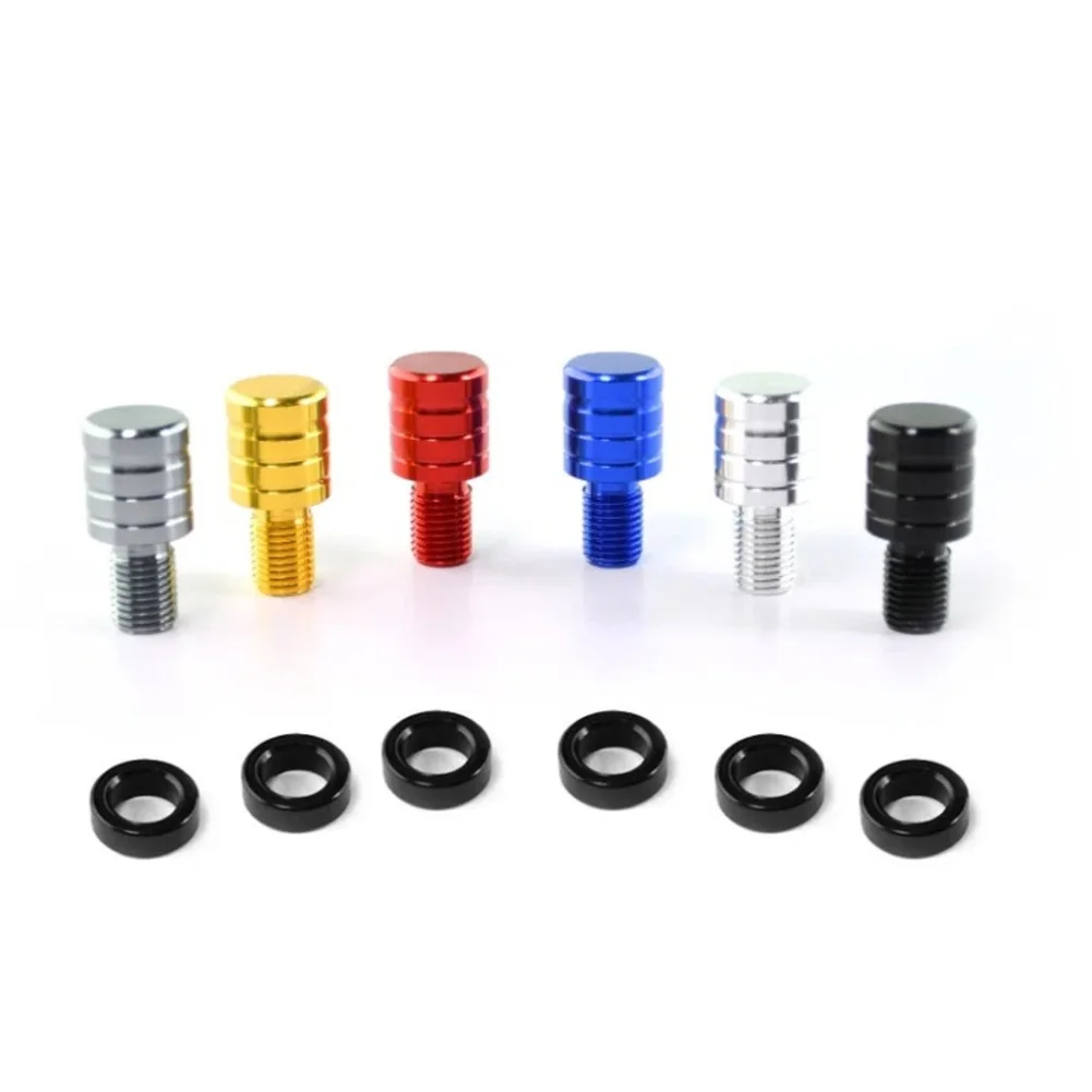 

2PCS M8 M10 Motorcycle Mirror Hole Screw Bolts Aluminum Alloy Rearview Mirror Anti-Rust Holder Screw