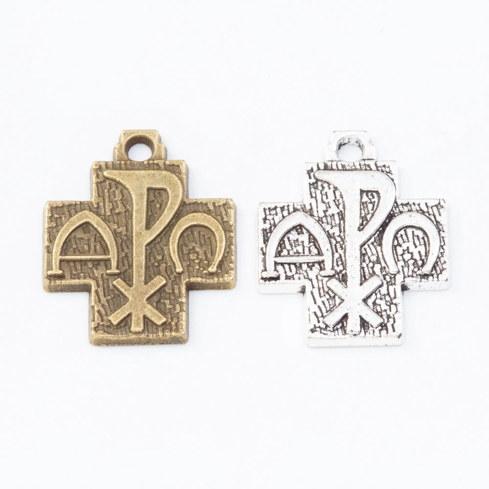 30pieces（Cross Pendan）vintage zinc alloy charm metal pendant DIY jewelry discovery making accessories1777