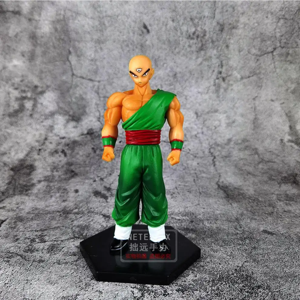 Figura de Acción de Dragon Ball, Tien Shinhan y Chaoz, Figura de PVC de Dibujos Animados, Decoración de Escritorio, Estatua, Modelo, Muñeco, Juguete