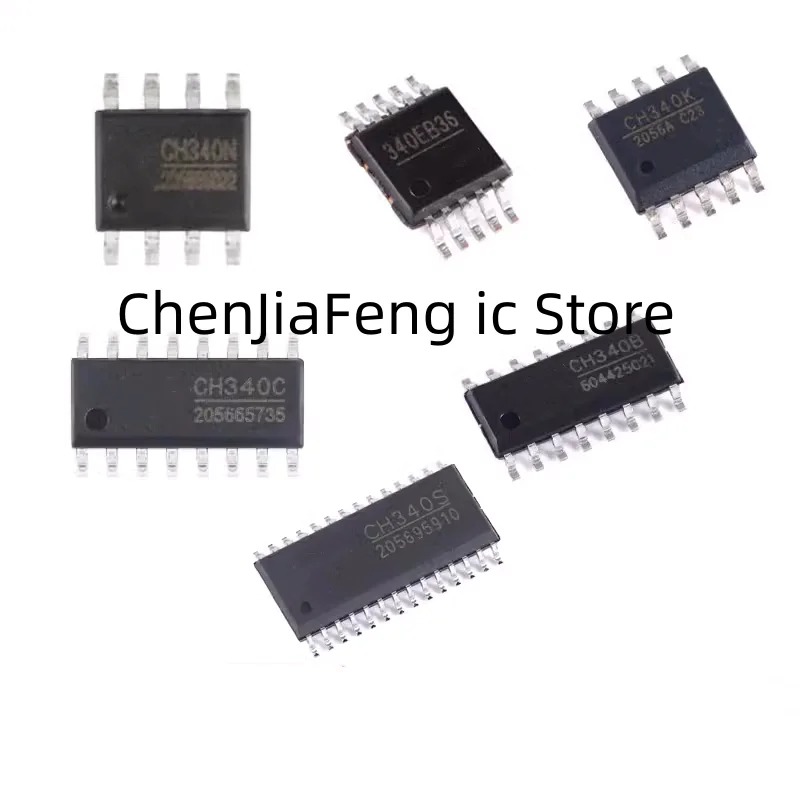 

5 шт./лот, чипы-конвертеры CH340B, CH340C, CH340E, CH340G, CH340K, CH340N, CH340T, новые оригинальные