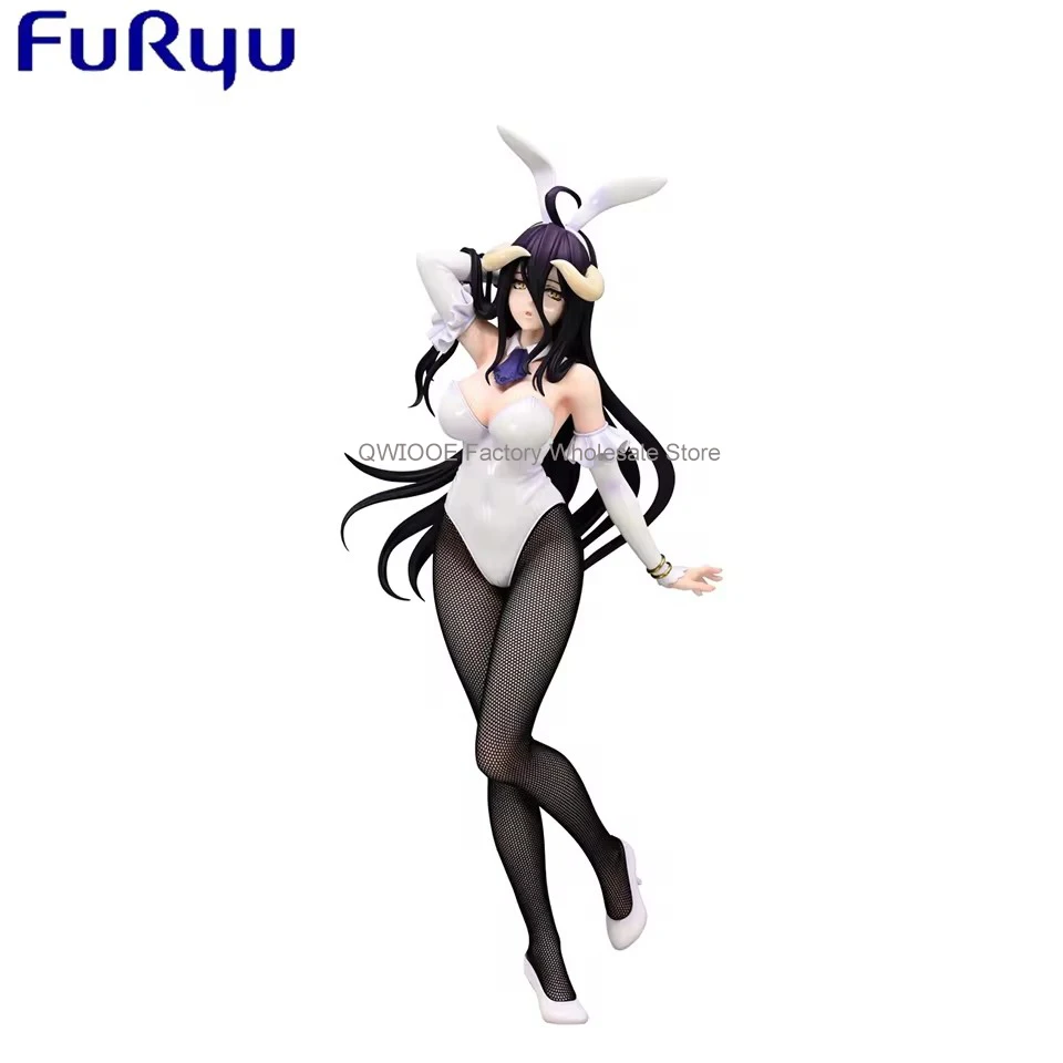 Original Genuine FuRyu BiCute Bunnies Overlord 30cm Albedo Super Sonico Action Figure Collection Toys For Kids Droppshiping