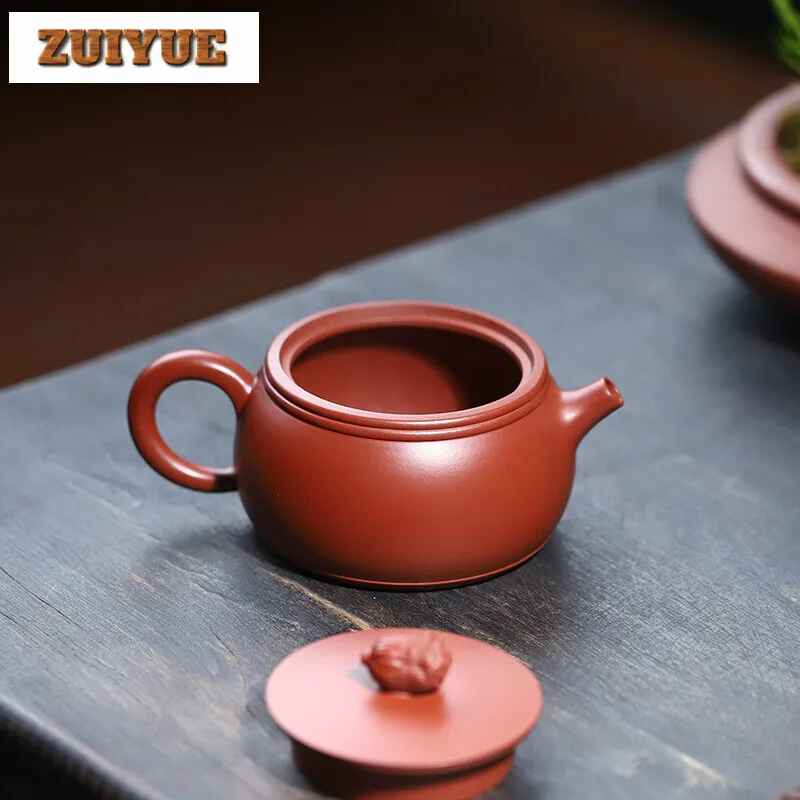 170ML Luxury Yixing Purple Clay Teapots Famous Master Handmade Pot Raw Ore Dahongpao Mud Tea Maker Kettle Chinese Zisha Tea Set