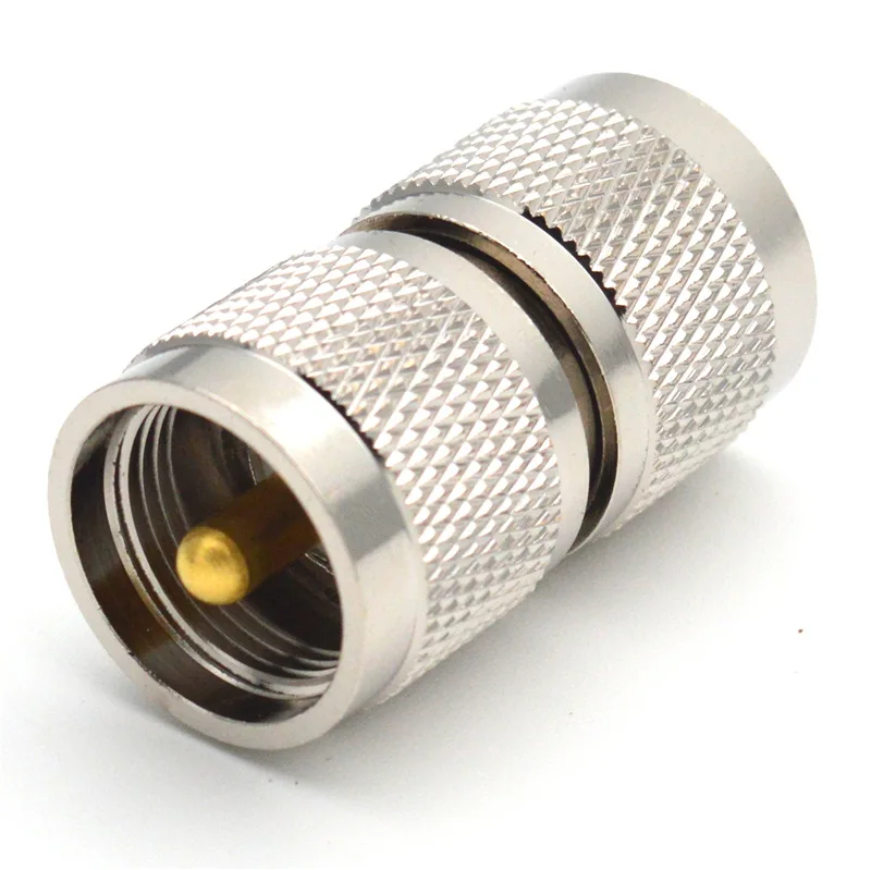 1 Stück UHF PL259 Stecker auf UHF PL-259 Stecker RF-Koaxialadapter Kupfer Langer Gerader Verbinder – Detail 3