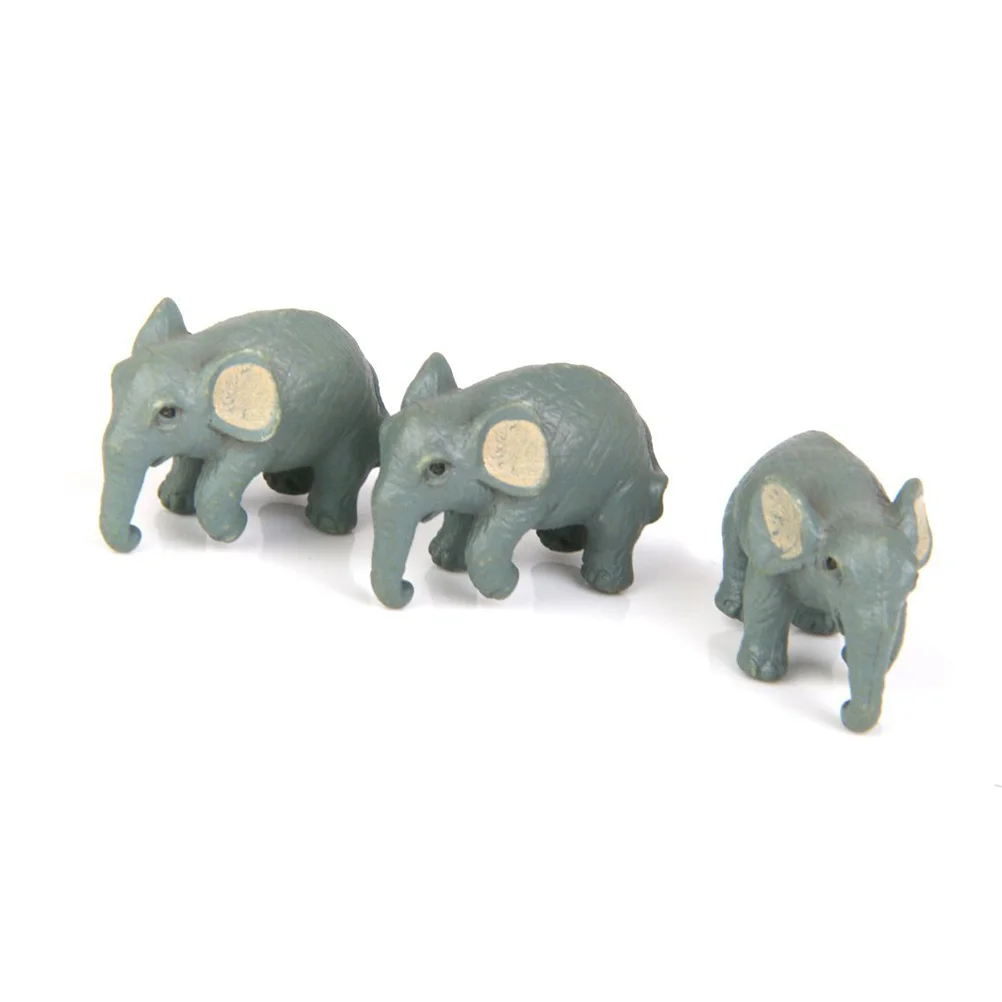 10pcs Miniature Elephant mini house Decoration Micro Landscape Ornament (Random Color) mini house elephant