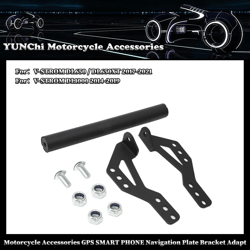

Motorcycle Accessories GPS SMART PHONE Navigation Plate Bracket Adapt For SUZIKI V-STROM VSTROM DL650/DL1000/DL650XT