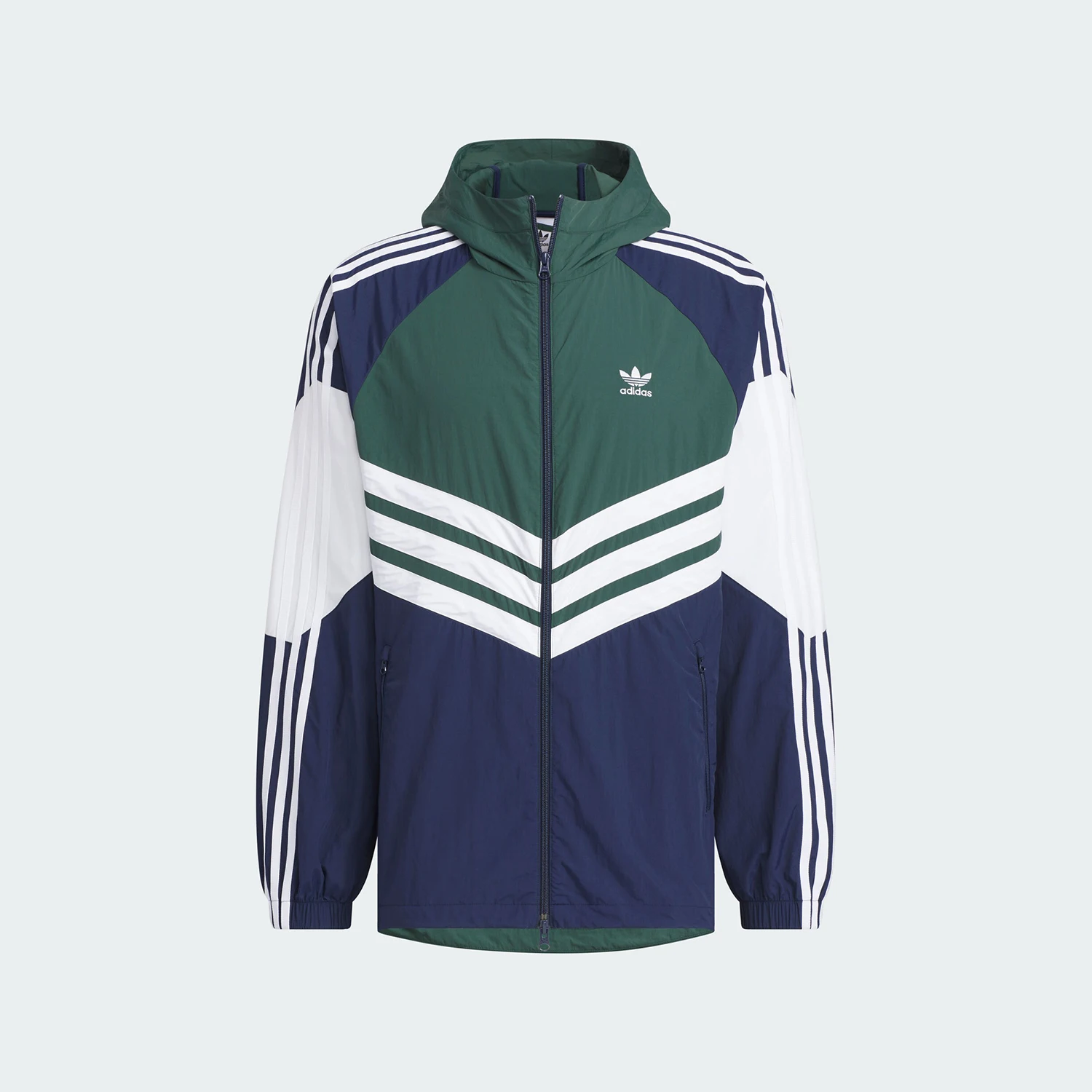 Adidas genuine clover men's sports hooded retro jacket jacket JM7261
