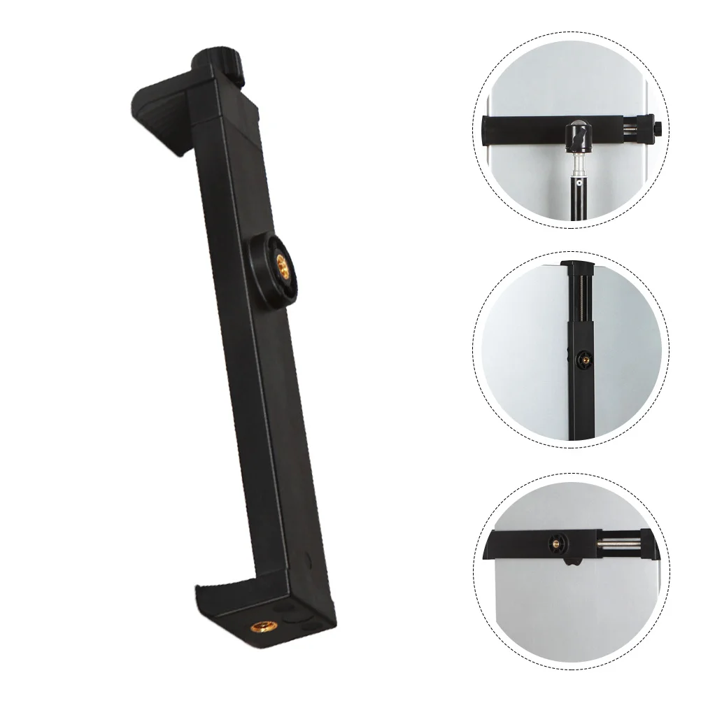 Universal Adapter Multifunctional Bracket Tablet Tripod Mount Holder Attachment Black Stablizer