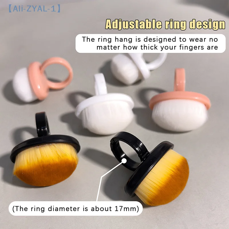 【ZYAL-1】5/10 قطعة فرش الأظافر الدائرية منظف الغبار مانيكير المهنية حساسة فرشاة ناعمة مانيكير الفن هلام البولندية أداة إزالة الصواميل #5