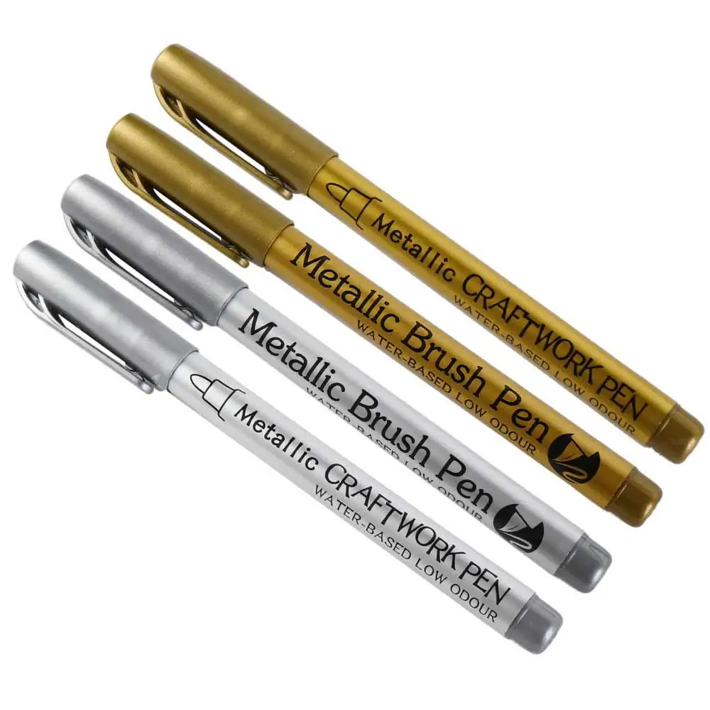 Ink Is Shiny Metallic Marker Pens Not Fade Long-lasting Paint Marker Pens Permanent Reusable Resin Mold Pen Children Gift