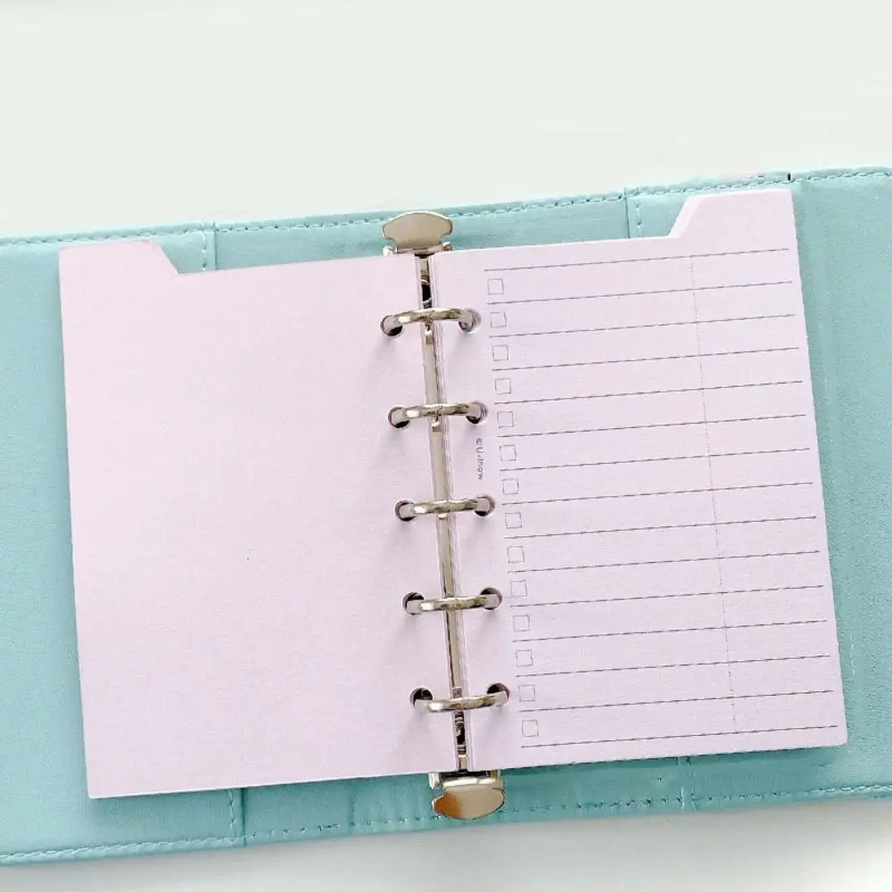 30Sheet Loose-Leaf Notebook Refill Paper Line Grid Index Inside Page Cards M5 Inner Refill Binder Paper Pages Paper Stationery