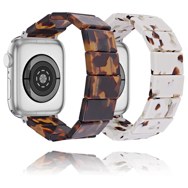 Pasek z żywicy do zegarka Apple Watch 10 9 8 7 44 mm 45 mm 40 mm 41 mm 42 46 mm Ultra 49 mm Elastyczna bransoletka do zegarka iwatch Series 6 SE 5 4 3
