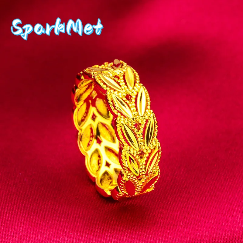 

SparkmetWheat Ear Clasp Bracelet for Women, 24K Gold, AU999 | Polished wheat ear clasp, delicate band for daily countryside char