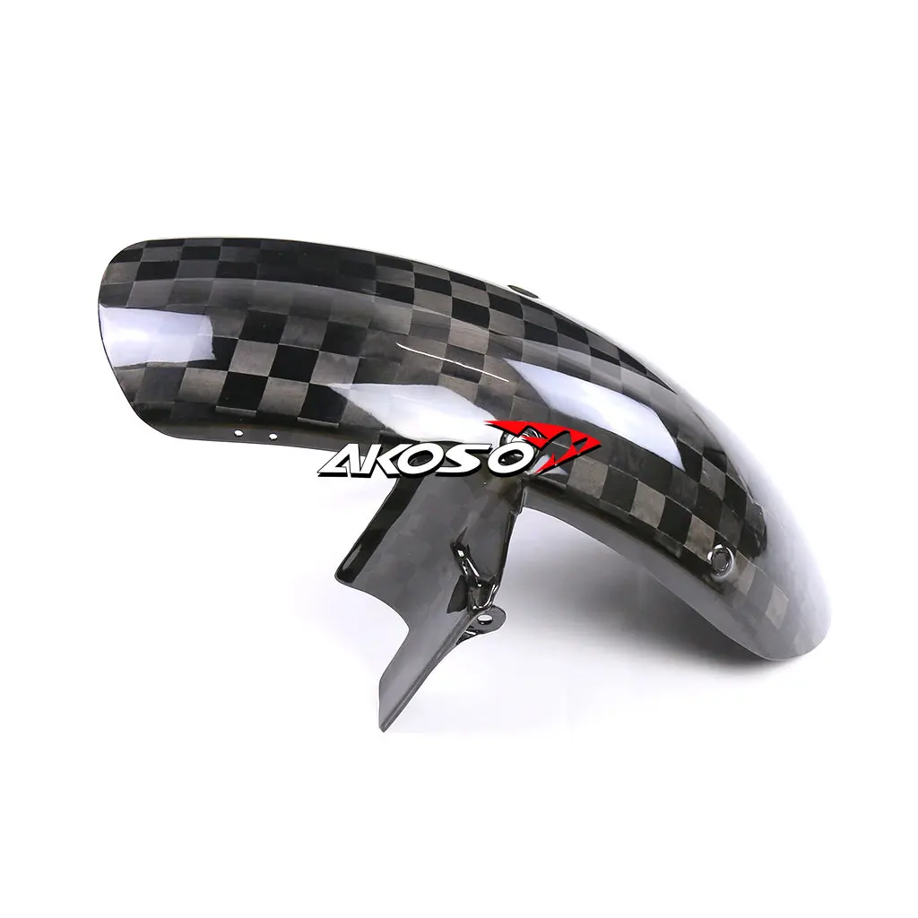 100% Dry Full Pure Carbon Fiber Motorcycle Front Fender Hugger Mudguard Fairing Kit For Kawasaki Z900RS 2018 2019 2020 2022 2023