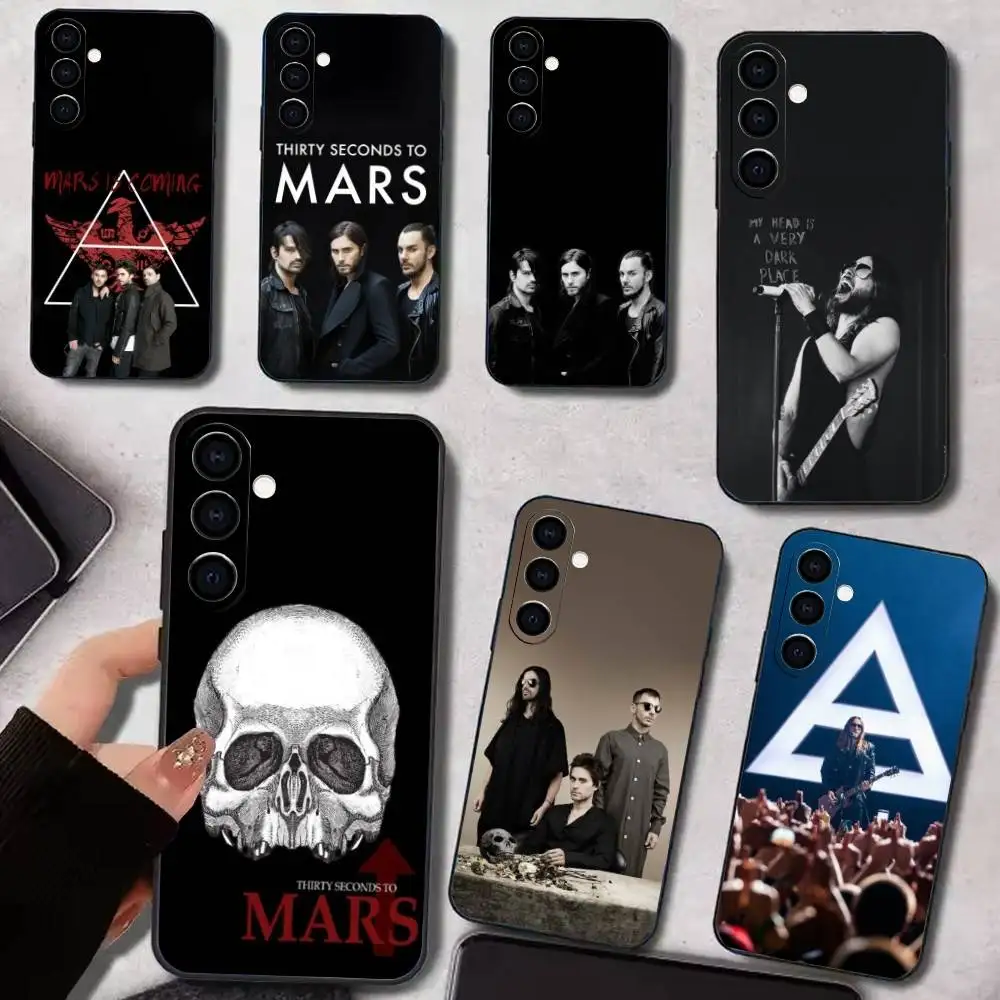 

30 Second-To-Mars 30STM Phone Case For Samsung Galaxy A73,A72,A71,A70,A53,A52,A51,Soft Silicone Black Cover
